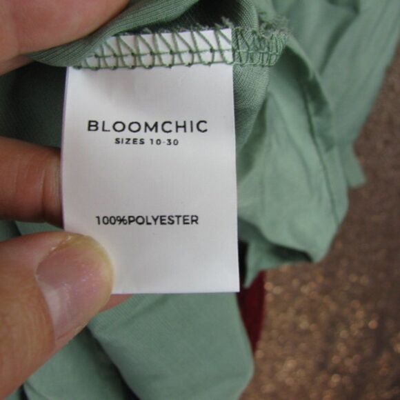 NWT BloomChic green tunic top 18/ 2X - Picture 7 of 7